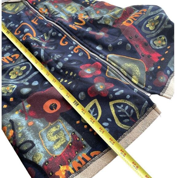 ZOE by Michael Phillips Vest Full Zip Pockets Arts Graphics Women’s M New - Picture 7 of 11
